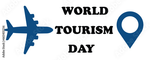World tourism day, travel concept, vector illustration 