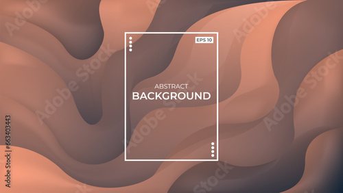 Abstract background. Brown liquid backgroud. Vector Illustration.