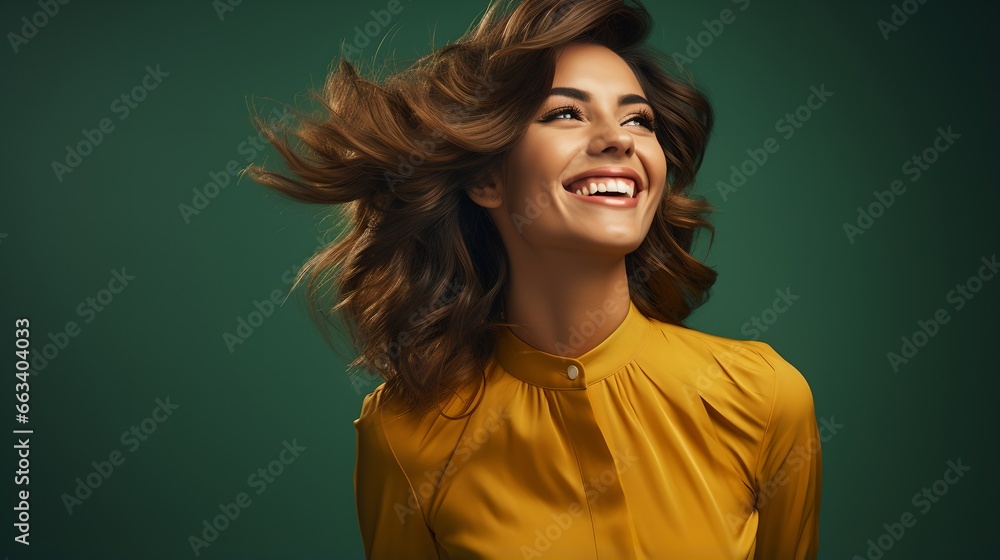 Portrait of a smiling woman Portrait of a smiling woman