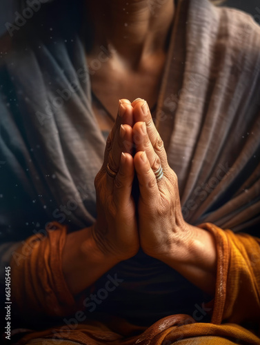 person praying