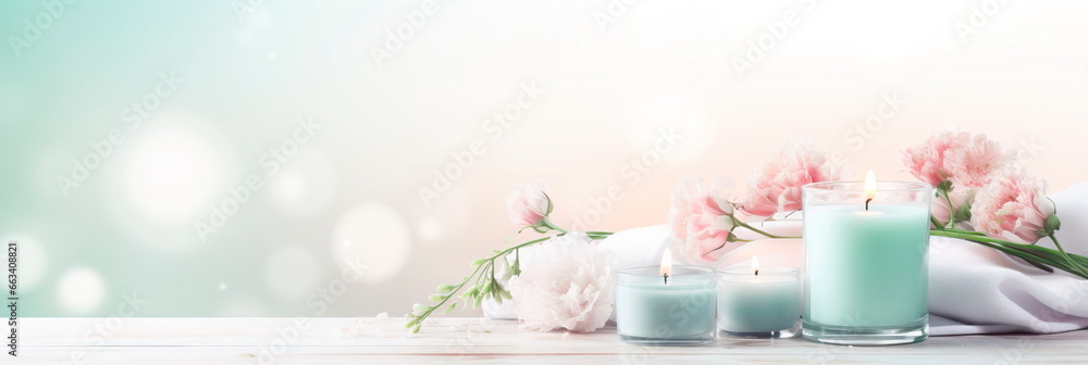 spa theme background featuring delicate shades of mint green and blush pink spa theme background featuring delicate shades of mint green and blush pink