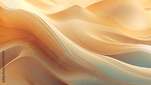  a computer generated image of a wavy orange and beige background. generative ai