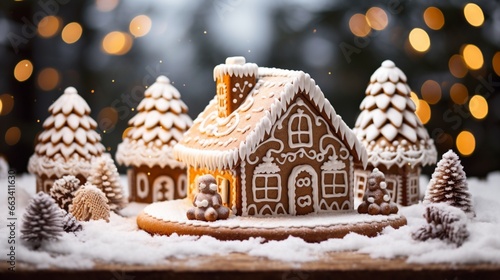 christmas gingerbread house generated by AI