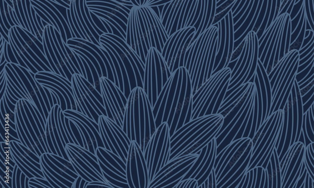 Floral Minimalistic Linear Seamless Pattern. Abstract Pattern with Leaves in Outline Style. Vector Trendy Repeat Template Design for Fabric, Surface Design, Cards, Posters, Covers. Floral Minimalistic Linear Seamless Pattern. Abstract Pattern with Leaves in Outline Style. Vector Trendy Repeat Template Design for Fabric, Surface Design, Cards, Posters, Covers.