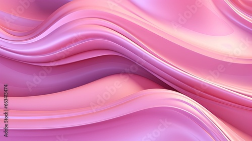  an abstract pink background with wavy lines and curves in the center. generative ai