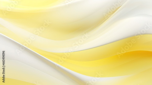  a yellow and white abstract background with smooth lines and curves. generative ai