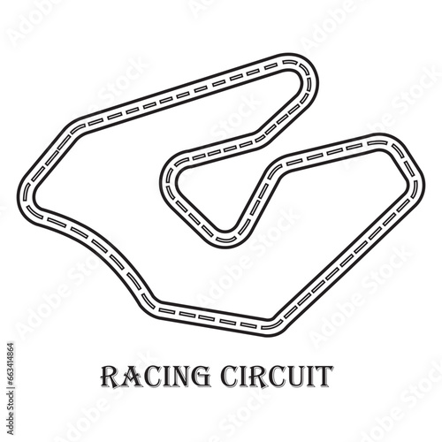 Racing circuit icon