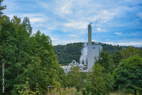 Papierfabrik in Blankenstein, Thüringen, Deutschland