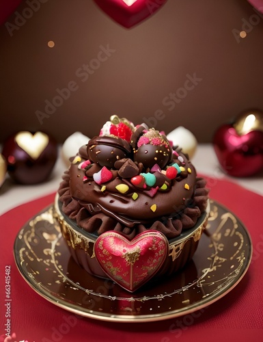 chocolate cake on a plate