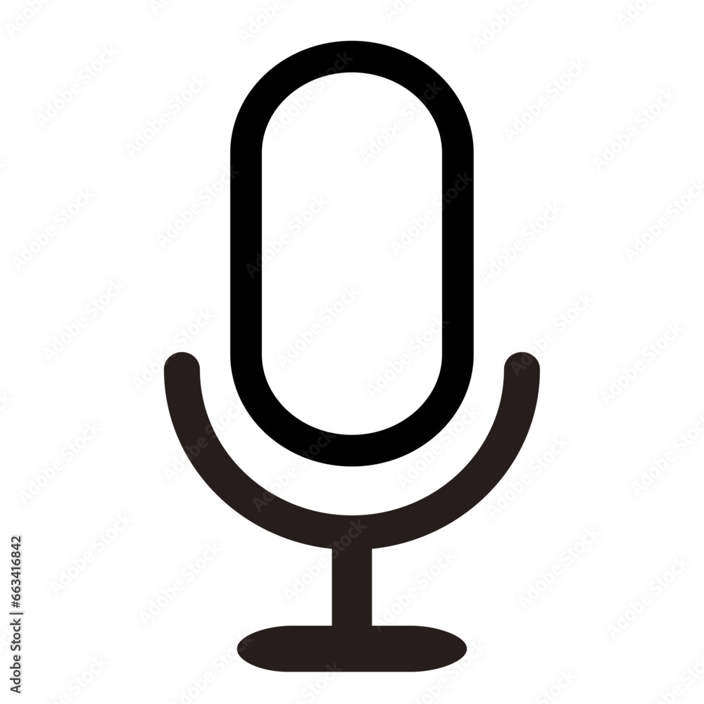 microphone icon on white background. microphone icon on white background.