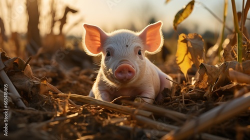 pig in a farm © Sthefany