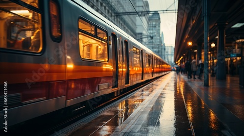 train station at night