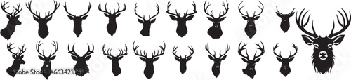 Elk set Elk vector, Elk head svg, Elk Clipart, Elk head Svg for Fleece, Shirt, Towel, Cutfile png Pdf jpg
