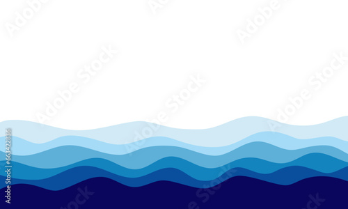 abstract sea waves background. water wave, abstract design, blue ocean wave layer, deep blue, vector illustration