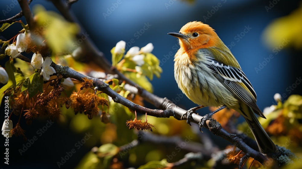 a bird on a branch