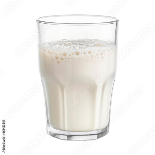 Glass of milk isolated on transparent background, fresh healthy white dairy liquid beverage drink in cup, concept of dieting, eating, morning breakfast, nutrition, creamy, natural, lactose food purity