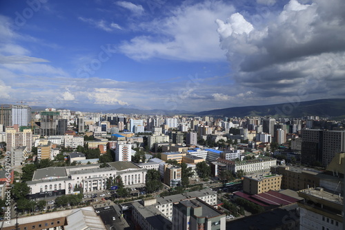 Top view of Ulaanbaatar city