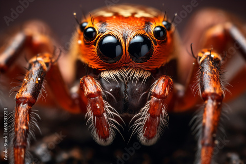Close-up picture of a spider.   © Gun
