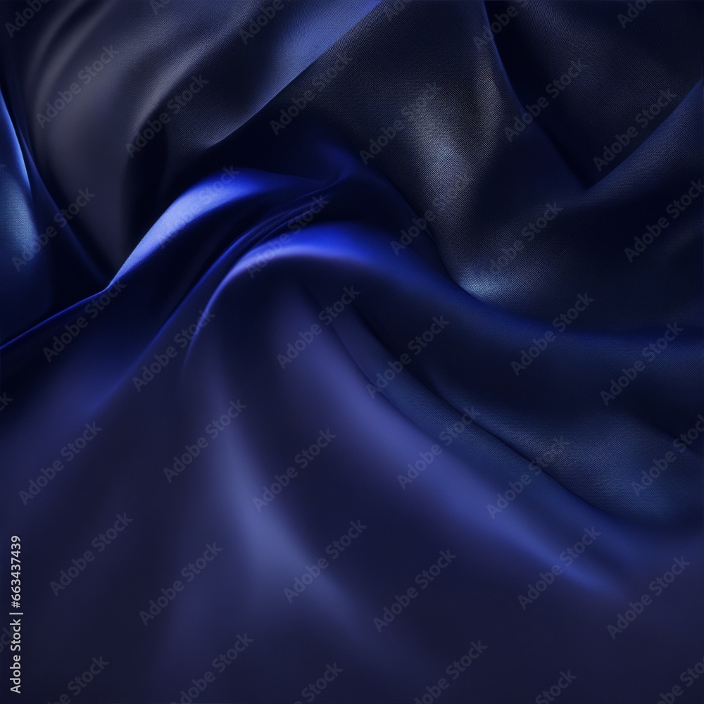 satin fabric background - Blue satin fabric - silk background - Generative AI satin fabric background - Blue satin fabric - silk background - Generative AI