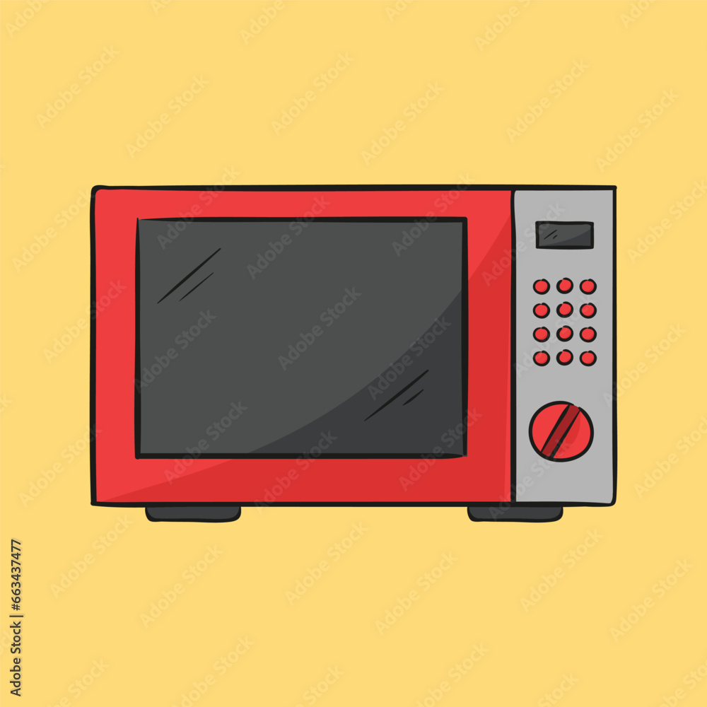 microwave. Concept isolated. Flat cartoon style vector microwave. Concept isolated. Flat cartoon style vector