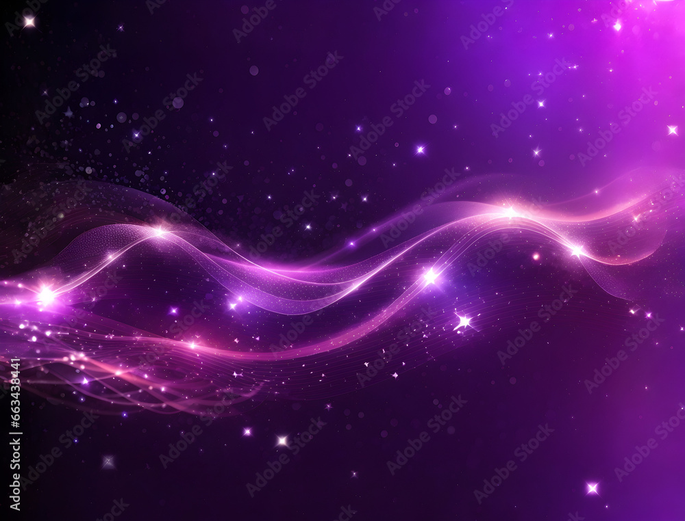 Luminous Light and Particle Abstraction in Purple