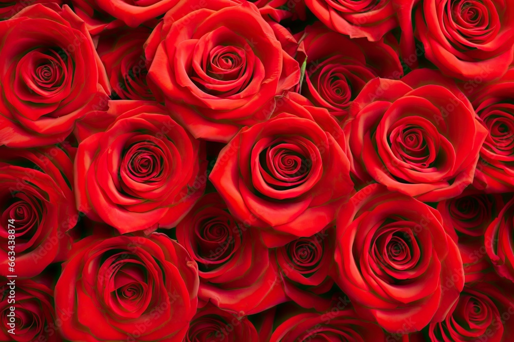 Red Rose Background for Valentine's Day.
