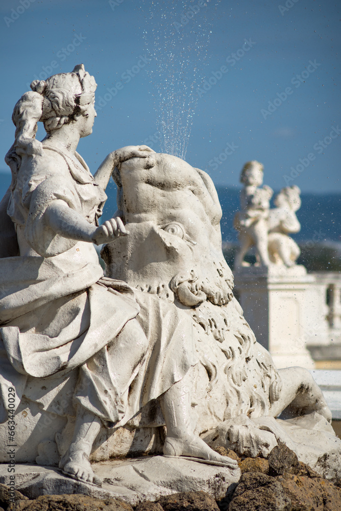 Statue in the gardens of Schloss Hof in Vienna, Austria Statue in the gardens of Schloss Hof in Vienna, Austria