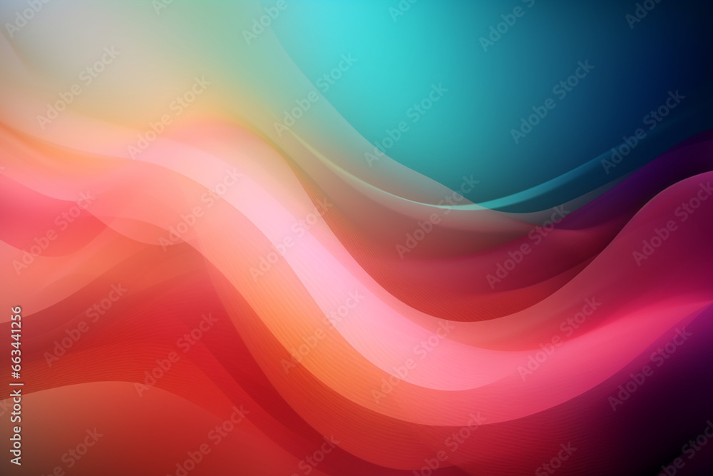 Obraz premium Seamless abstract hand-drawn waves pattern, wavy background