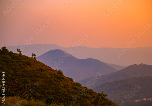 A Beautiful Evening Mountain landscape from South Indian State Kerala photo