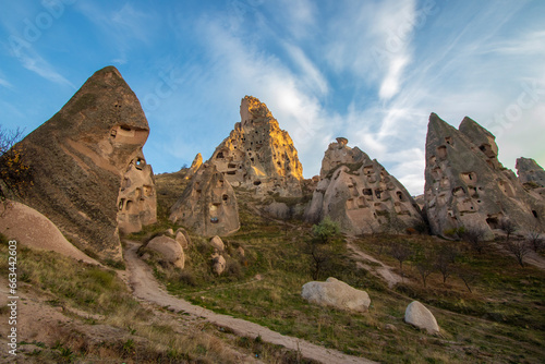 Rock formations in Cappadocia, Anatolia