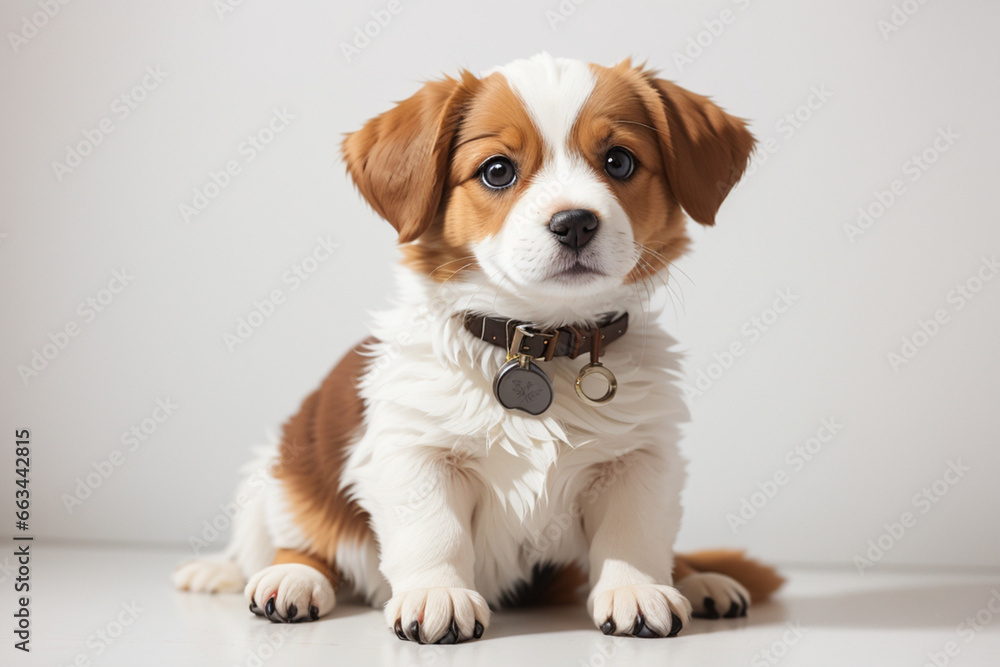 A very cute bi-colored puppy that fascinates the heart A very cute bi-colored puppy that fascinates the heart