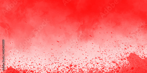 Red paint on a canvas. Red watercolor background for textures backgrounds and web banners design. watercolor background concept, vector. Hand painted red and white color with watercolor texture.