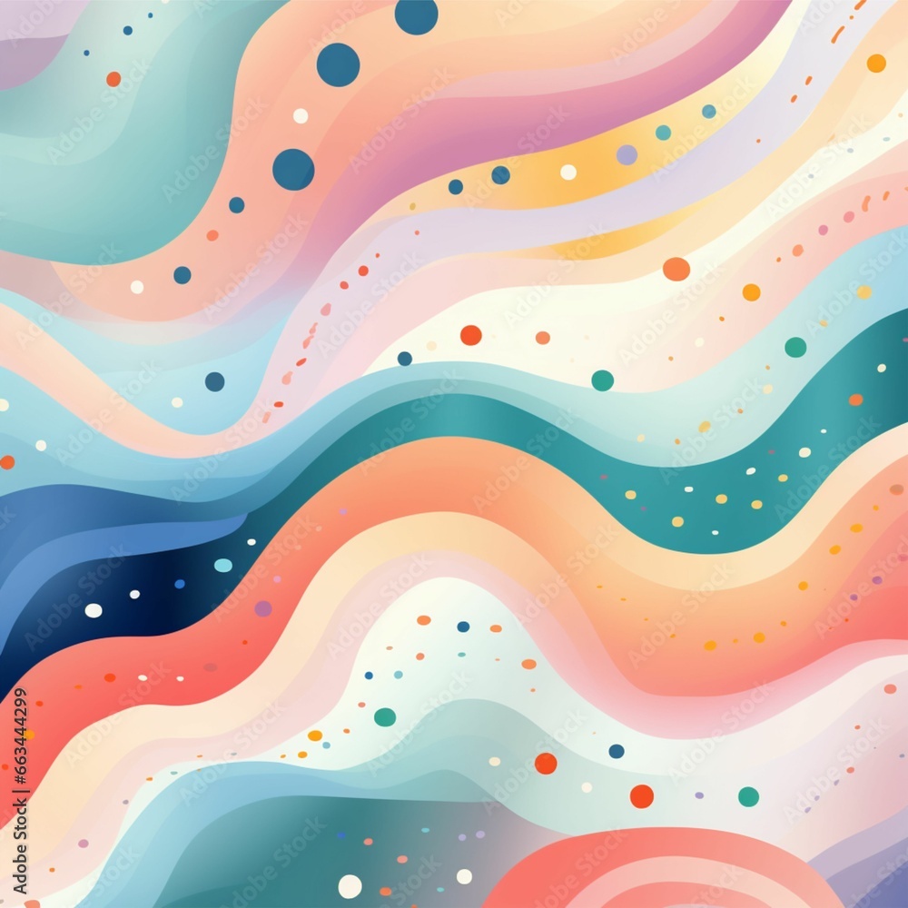 colorful wavy pattern background - generative IA colorful wavy pattern background - generative IA