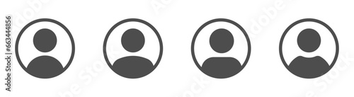 Collection of avatars profile silhouette or icons. Profile icons. Avatar vector icons. People flat style vector signs set
