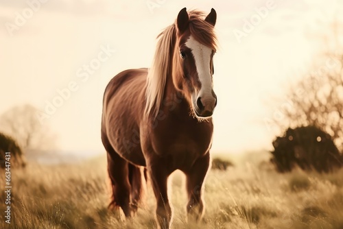 Majestic Horse in Evening Glow