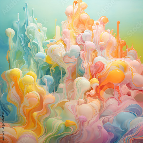 multi-colored smoke on a pattern background created with Generative Ai