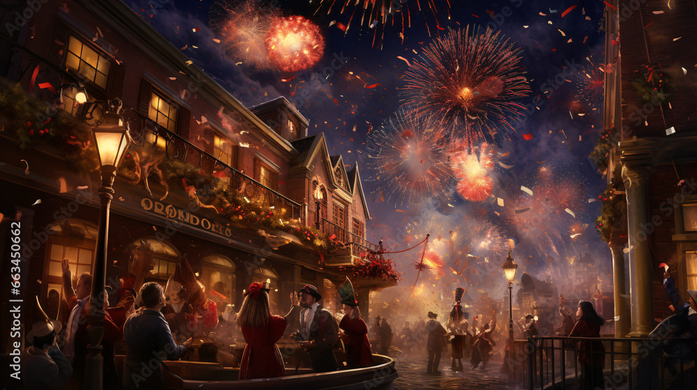 Fototapeta premium New Year's celebration
