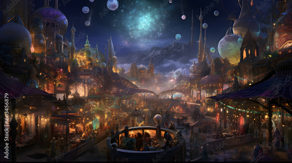 Fototapeta premium Beautiful fantasy illustration