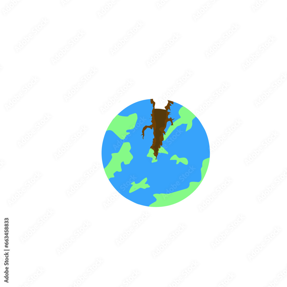 vector illustration of earth cracking disaster vector illustration of earth cracking disaster