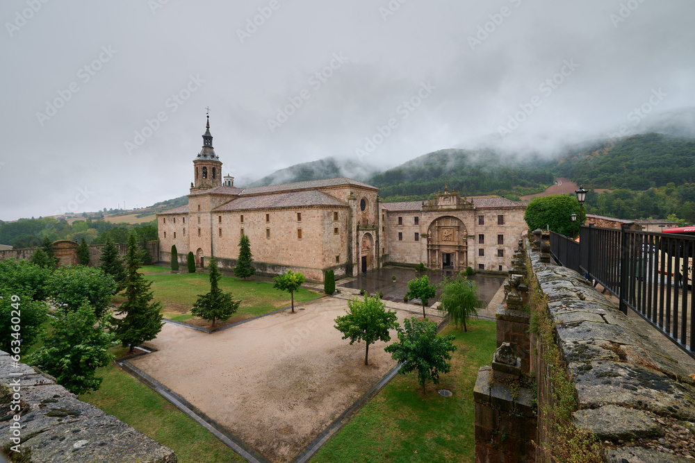 Exterior view of the Yuso monastery in San Millan de la Cogolla