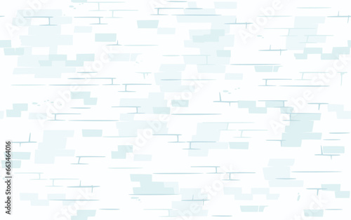 Cartoon Ice Brick Wall, Simple Seamless Background
