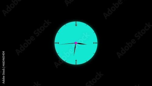 Wallpaper Mural Clock Counting Down 24 Hour Day Fast Speed. Clock with moving arrows. Clock time lapse Animation. Torontodigital.ca