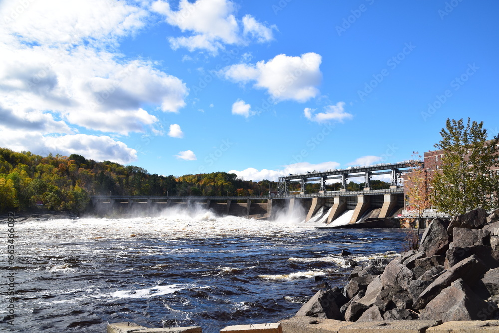 Naklejka premium La Gabelle & La Tuque Generating Stations