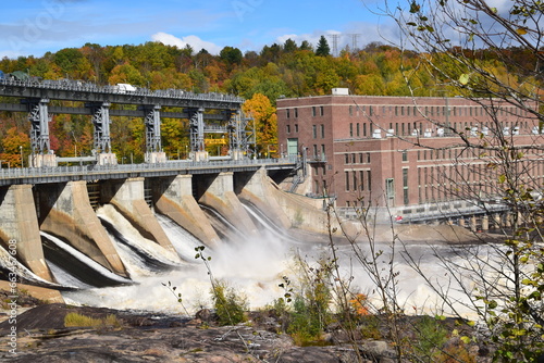 Obraz na płótnie La Gabelle & La Tuque Generating Stations w salonie