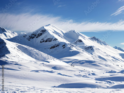 snow covered mountains in winter © Juan Antonio 