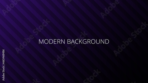 Black abstract background with purple striped texture, modern geometric pattern, diagonal rays