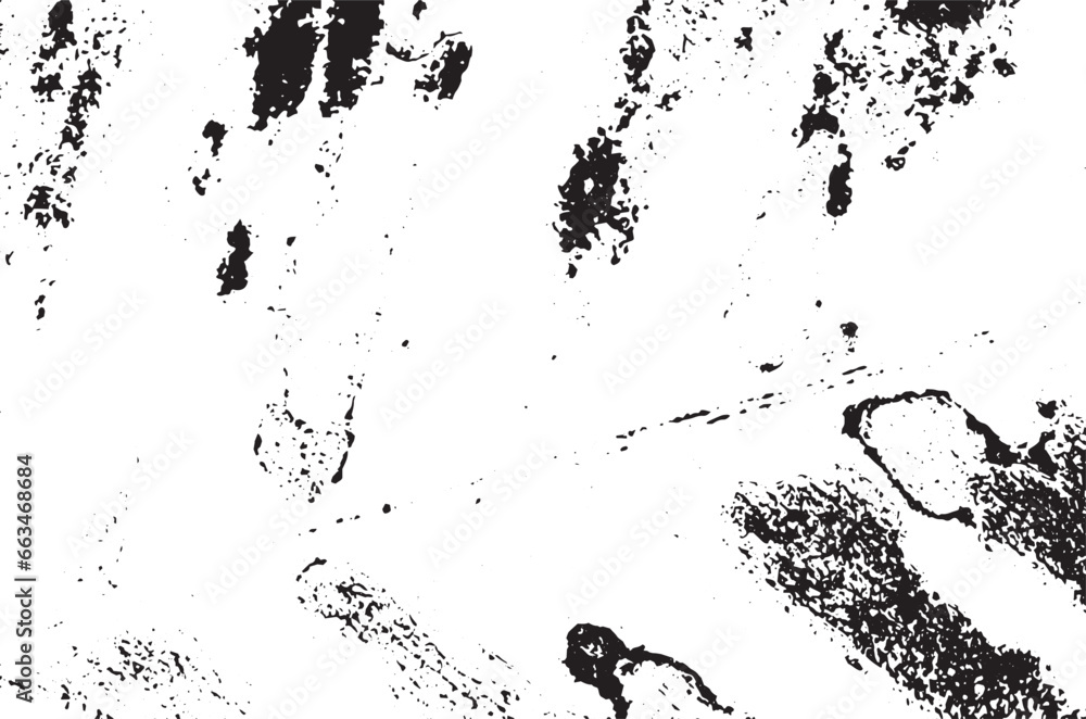 Obraz premium Rustic grunge vector texture with grain and stains. Abstract noise background. Weathered surface. Dirty and damaged. Detailed rough backdrop. Vector graphic illustration with transparent white. EPS10.