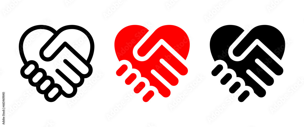 Handshake Logo Symbol Vector Illustration Handshake Logo Symbol Vector Illustration