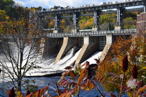 Obraz na płótnie La Gabelle & La Tuque Generating Stations w salonie
