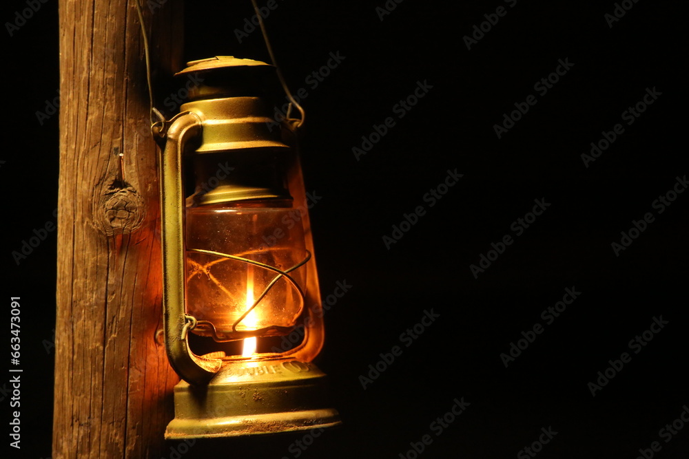 Old kerosene lamp